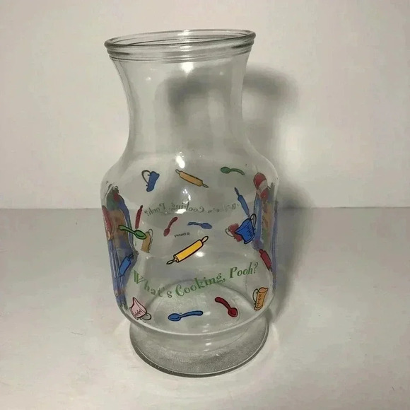 Vintage DISNEY Winnie the Pooh Glass Container - Picture 2 of 4